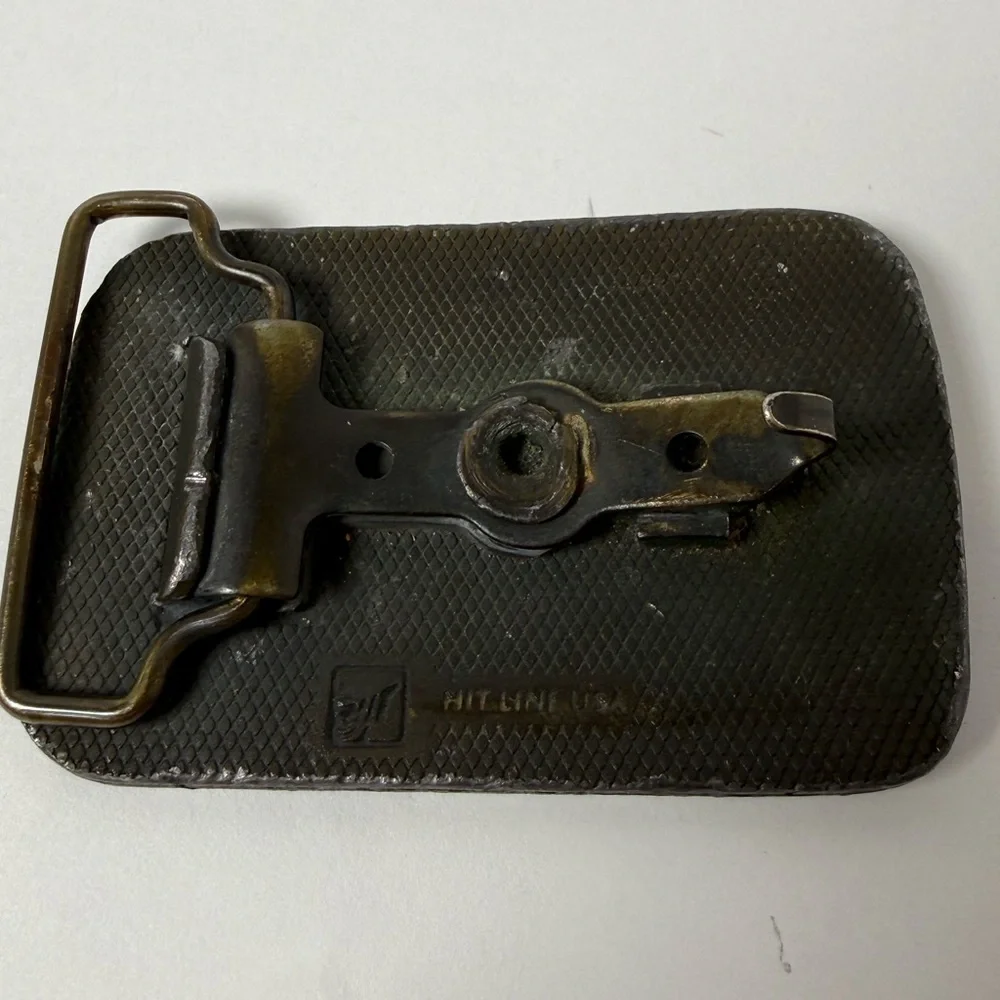 Vintage KOMATSU Construction Heavy Equipment Machinery Belt Buckle Excavator USA